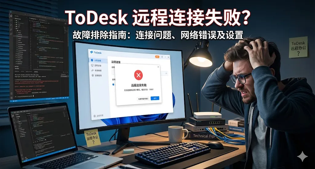 ToDesk 远程连接失败?